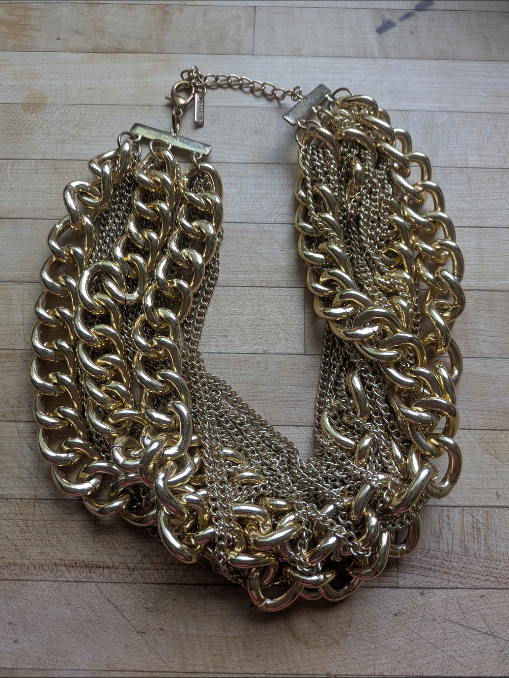 MIKA Multi-Chain Gold Statement Necklace